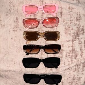 Womens Sunglasses, pink black and brown
